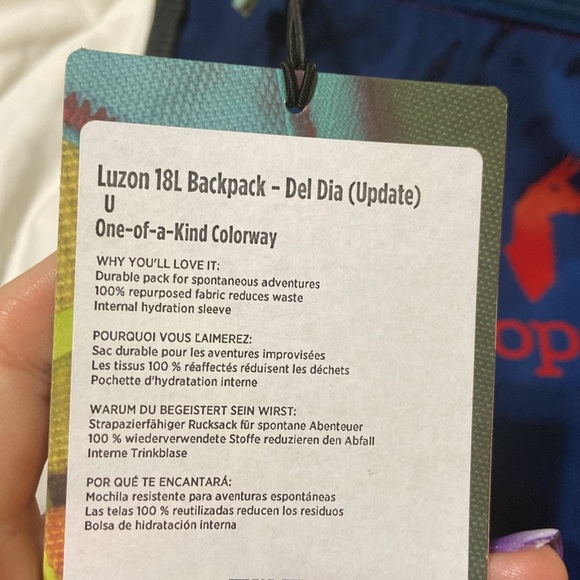 Nwt Cotopaxi Luzon Eighteen 18L Backpack - Picture 7 of 8